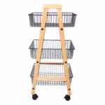 Riiul BREN_32x37xH81cm, must - Pilt 3