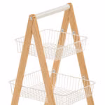 Riiul BREN_48x32xH79cm, valge - Pilt 2