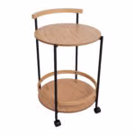 Serveerimislaud GENUA 49x46xH74cm, hele - Pilt 2