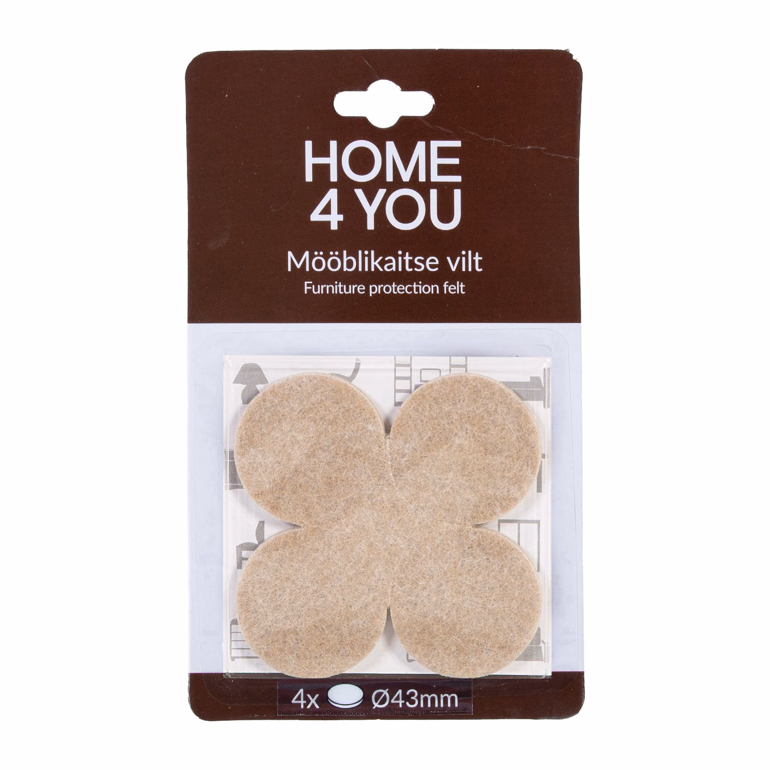 77182 Mööblikaitse vilt D43mm