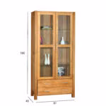 Vitriinkapp CHICAGO NEW 91x40xH190cm, tamm - Pilt 2