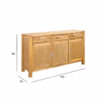Kummut CHICAGO NEW 140x44xH86cm, tamm - Pilt 2