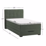 Kontinentaalvoodi JEEP 90x200cm, rohelin - Pilt 3