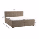 Kontinentaalvoodi JEEP 160x200cm, beež - Pilt 3