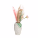 Vaas TITAN STONE D17xH34cm, roheline/valge tekstuur - Pilt 2