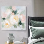 Õlimaal 100x100cm, pastelsed õied - Pilt 2