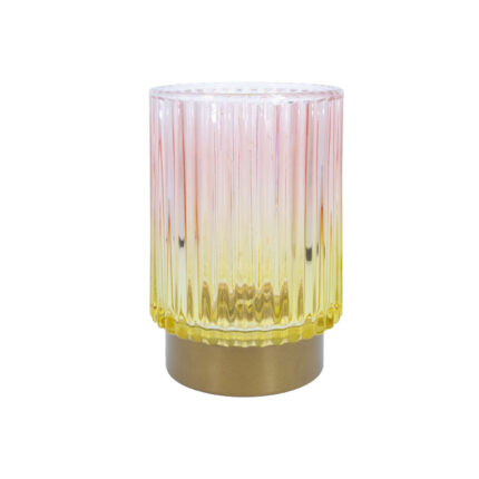 LED-valgusti WINGS AMBER H13cm roosa/kollane