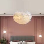 Laelamp FEATHER_D30cm valge - Pilt 3