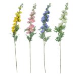 Kunstlill FLOWERLY H90cm tokkroos "Alcea Double"