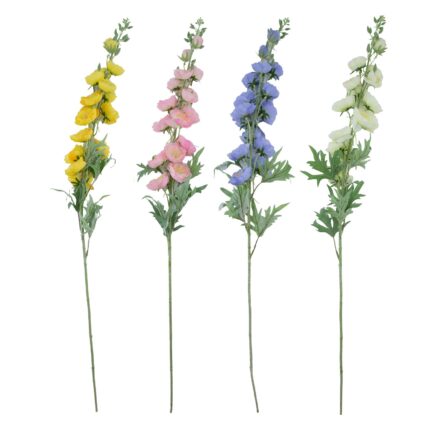 Kunstlill FLOWERLY H90cm tokkroos "Alcea Double"