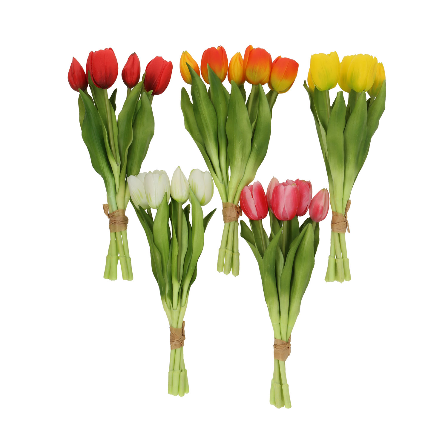 88524 Kunstlill FLOWERLY H30cm 5-ne tulp