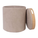 Tumba/laud HIRO D34,5xH37cm, beež, panipaigaga - Pilt 3