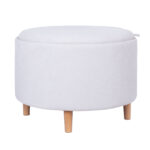 Tumba/laud HIRO D56xH42,5cm, valge, panipaigaga - Pilt 2