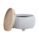 Tumba/laud HIRO D67xH38cm, beež, panipaigaga - Pilt 3