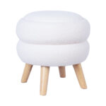 Tumba/laud HANA D40xH41cm, valge, panipaigaga - Pilt 2