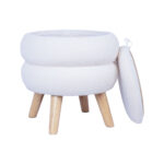 Tumba/laud HANA D40xH41cm, valge, panipaigaga - Pilt 3