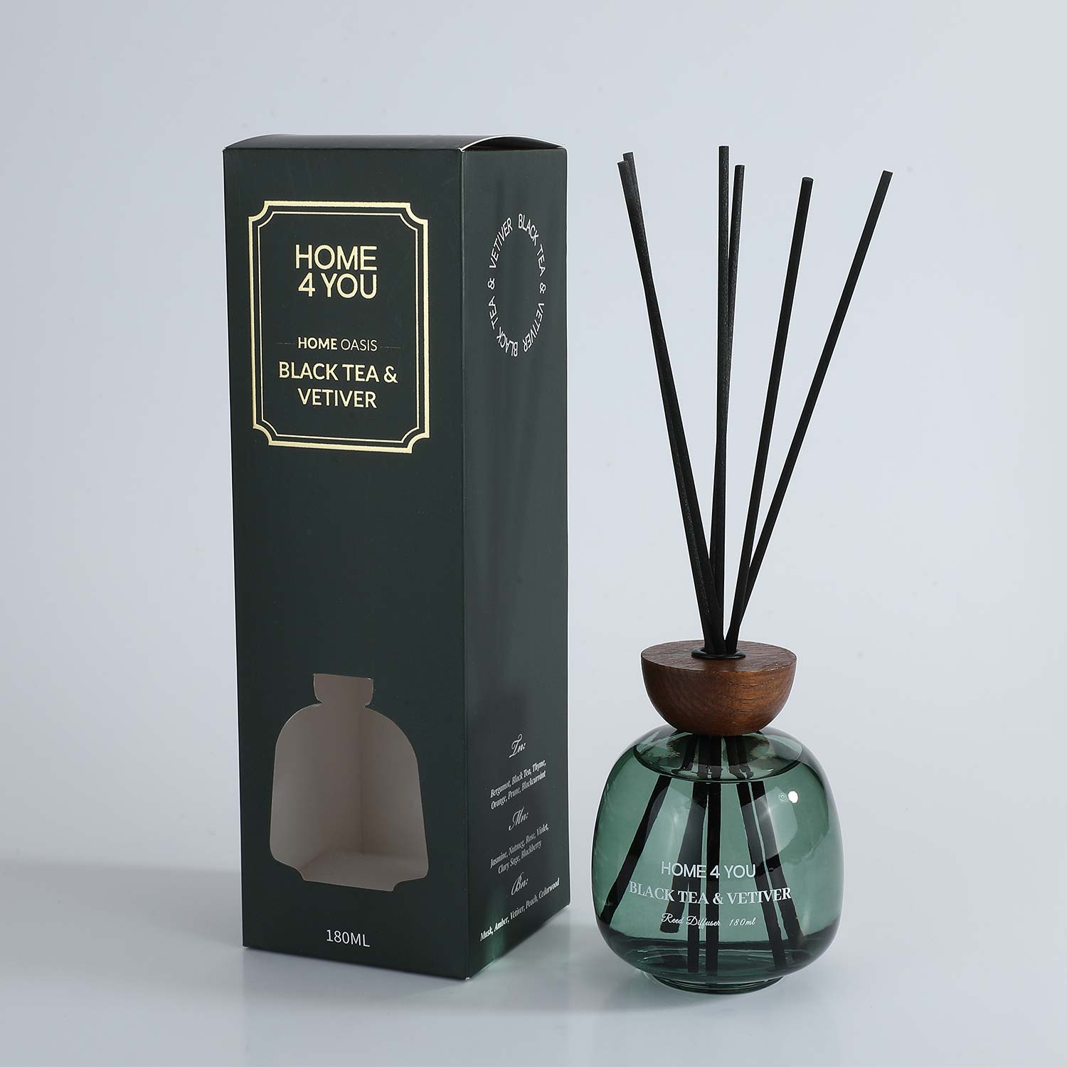88669 Kodulõhnastaja HOME OASIS 180ml Black Tea & Vetiver