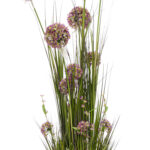 Kunstlill IN GARDEN H120cm, lilla allium, rohukõrred potis - Pilt 2
