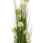 Kunstlill IN GARDEN H120cm, valge hüatsint, rohukõrred potis - Pilt 2