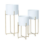 Lillepostament DEIA WHITE M 21,5x20,5xH4 - Pilt 2
