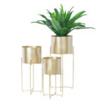 Lillepostament DEIA GOLD M 21,5x20,5xH47 - Pilt 2