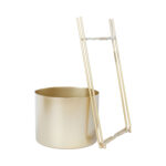 Lillepostament DEIA GOLD S 19,5x18xH37cm - Pilt 4