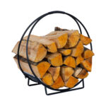 Puukorv DEIA WOOD 50x24xH51cm, must - Pilt 3
