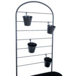 Lillepostament DEIA 70,5x26xH137cm, must - Pilt 4