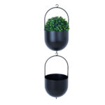 Lillepotiümbris DEIA D16xH15/32cm, must - Pilt 3