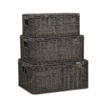 Korv BASILE 31x21xH13cm, tumepruun - Pilt 2