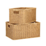 Korv BASILE 33x22xH17cm, helepruun - Pilt 2