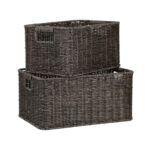 Korv BASILE 37x26xH18cm, tumepruun - Pilt 2