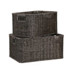 Korv BASILE 33x22xH17cm, tumepruun - Pilt 2