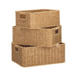 Korv BASILE 34x24xH13,5cm, helepruun - Pilt 2