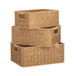 Korv BASILE 31x21xH12cm, helepruun - Pilt 2