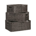 Korv BASILE 37x27xH15cm, tumepruun - Pilt 2