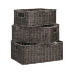 Korv BASILE 34x24xH13,5cm, tumepruun - Pilt 2