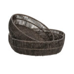 Korv BASILE D33/29xH8,5cm, tumepruun - Pilt 2