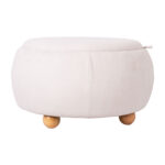 Tumba/laud HIRO D67xH38cm, valge, panipaigaga - Pilt 2