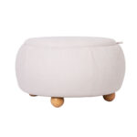 Tumba/laud HIRO D67xH38cm, valge, panipaigaga - Pilt 4