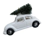 Jõuluehe JOY CAR WHITE 10.6cm