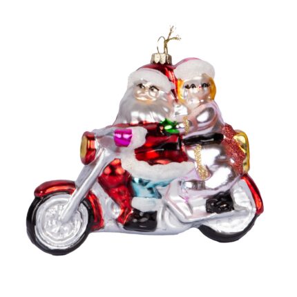 Jõuluehe JOY SANTA MOTORBIKE 13.4cm