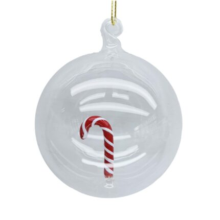Jõuluehe JOY CANDY GLASS D8cm