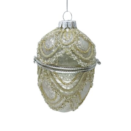 Jõuluehe JOY EGG CHAMPAGNE 9.5cm
