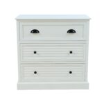 Kummut MELDON_80x35xH80cm, valge - Pilt 3