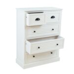 Kummut MELDON_80x35xH103cm, valge - Pilt 2