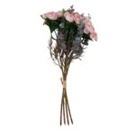 Kunstlill FLOWERLY H26cm 4tk roosid kimbus, mix - Pilt 4