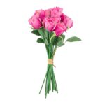 Kunstlill FLOWERLY 18tk roosid kimbus, mix - Pilt 2