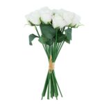 Kunstlill FLOWERLY 18tk roosid kimbus, mix - Pilt 4