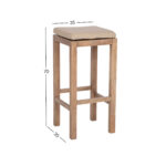 Baaritool MONACO 35x35xH70cm padjaga - Pilt 5